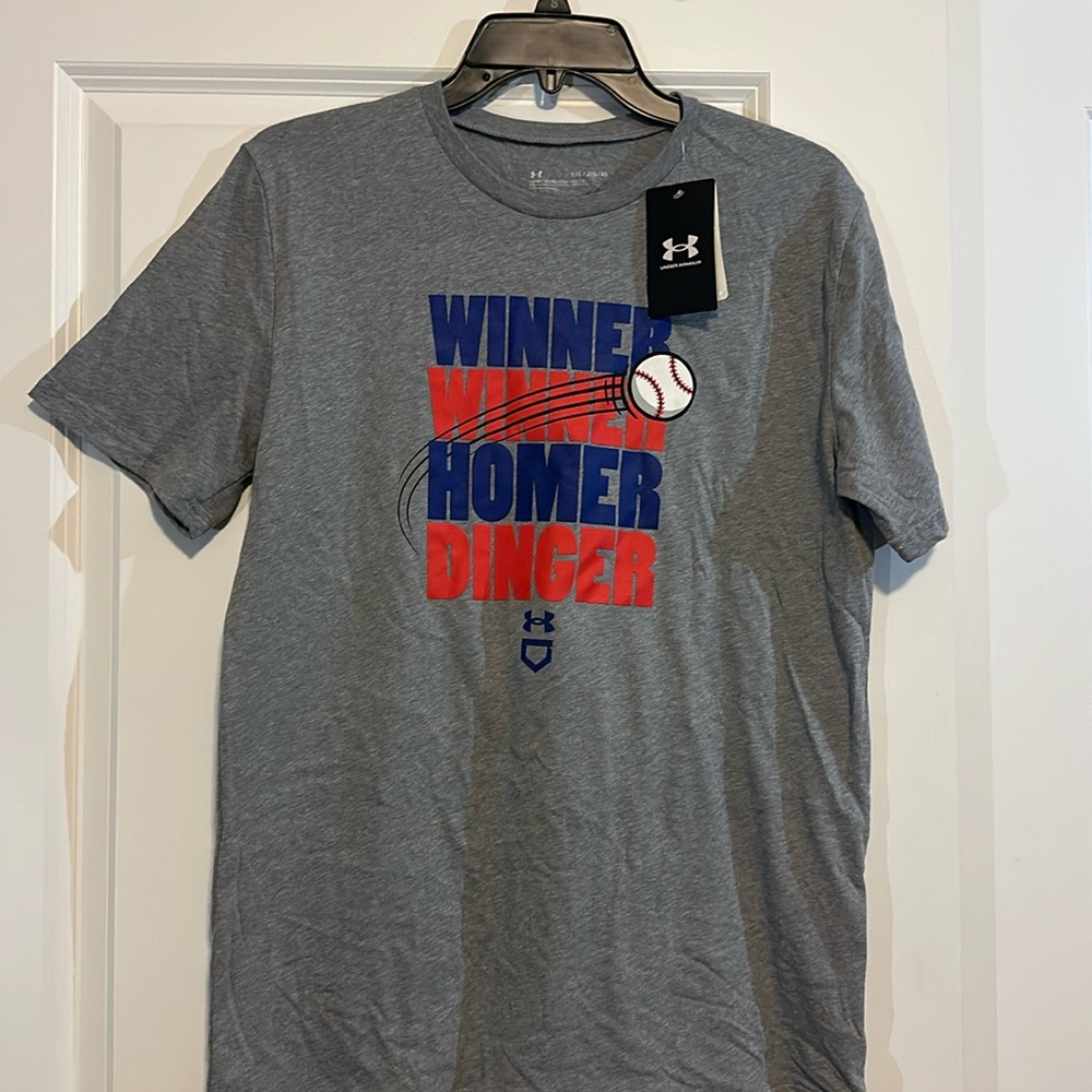 Youth XL brand new baseball under armour tee